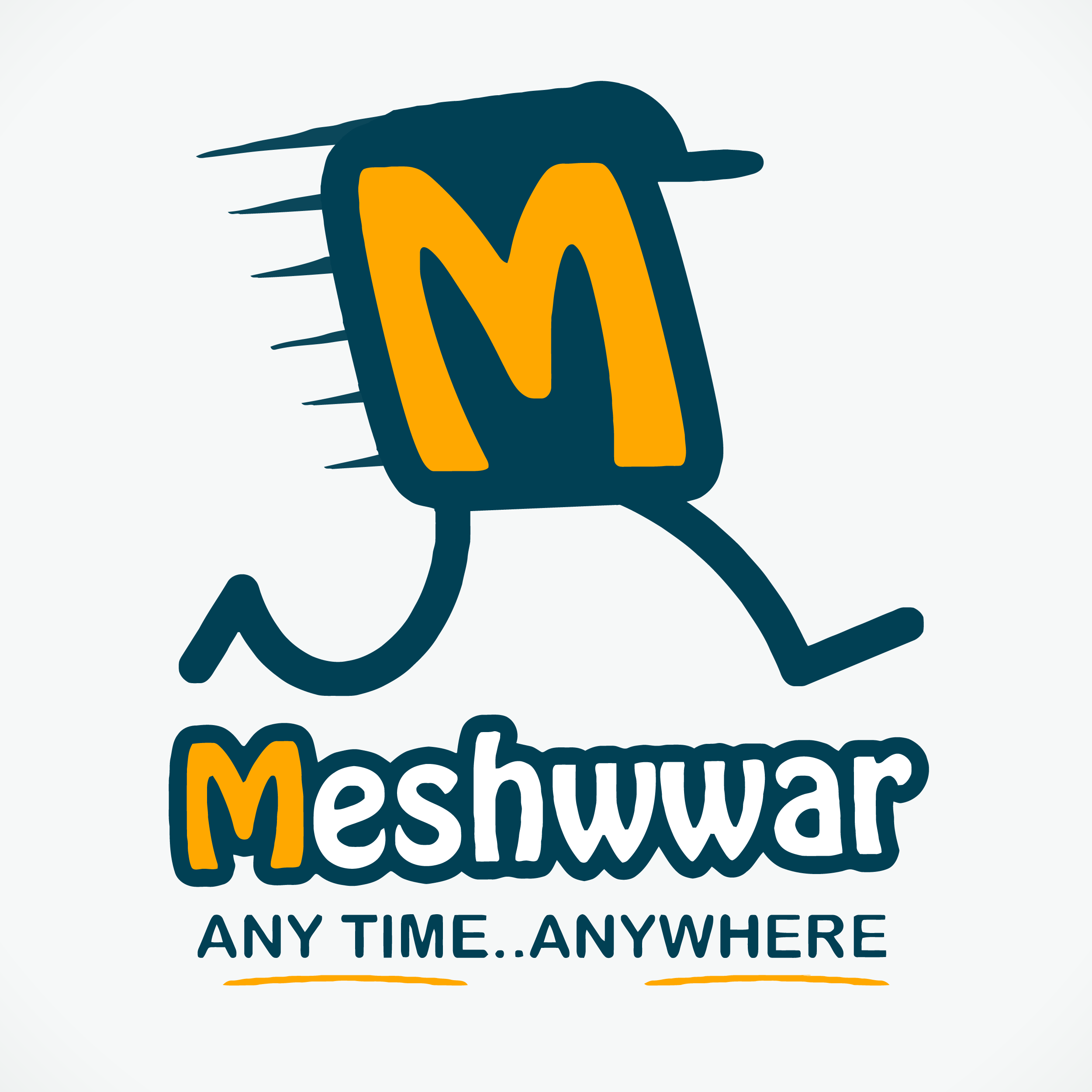 مشوار Meshwwar — شعار وهوية تطبيق توصيل